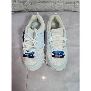 Champion Women's Size 5.5W White/Baby Blue Memory Foam Sneakers